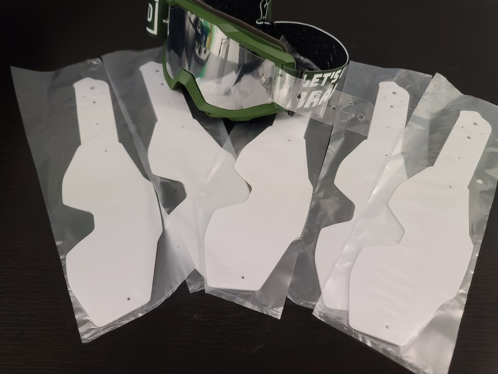 goggle tear offs Tear-Offs 25 Pack (Patriot Goggle) – Strapped MX